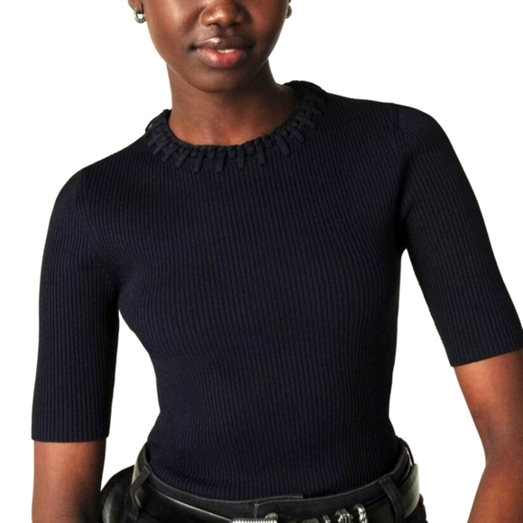 Ba&sh Tami Jumper Marine XS NWT - Picture 3 of 11